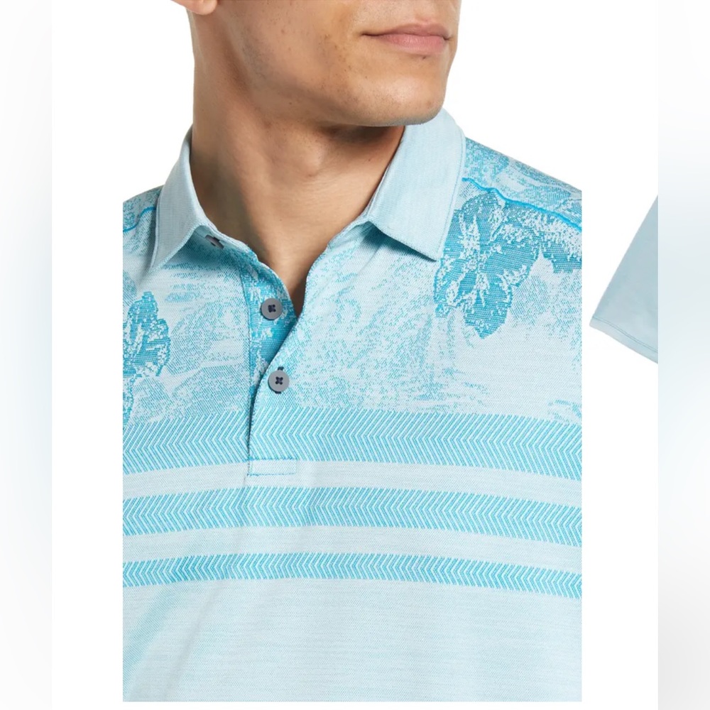 NWT TOMMY BAHAMA Men's Hibiscus Horizon Polo - Picture 5 of 9